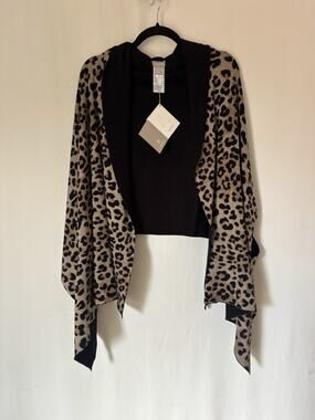 Chico's Reversible Travel Wrap Animal Print New Womens Shawl OS